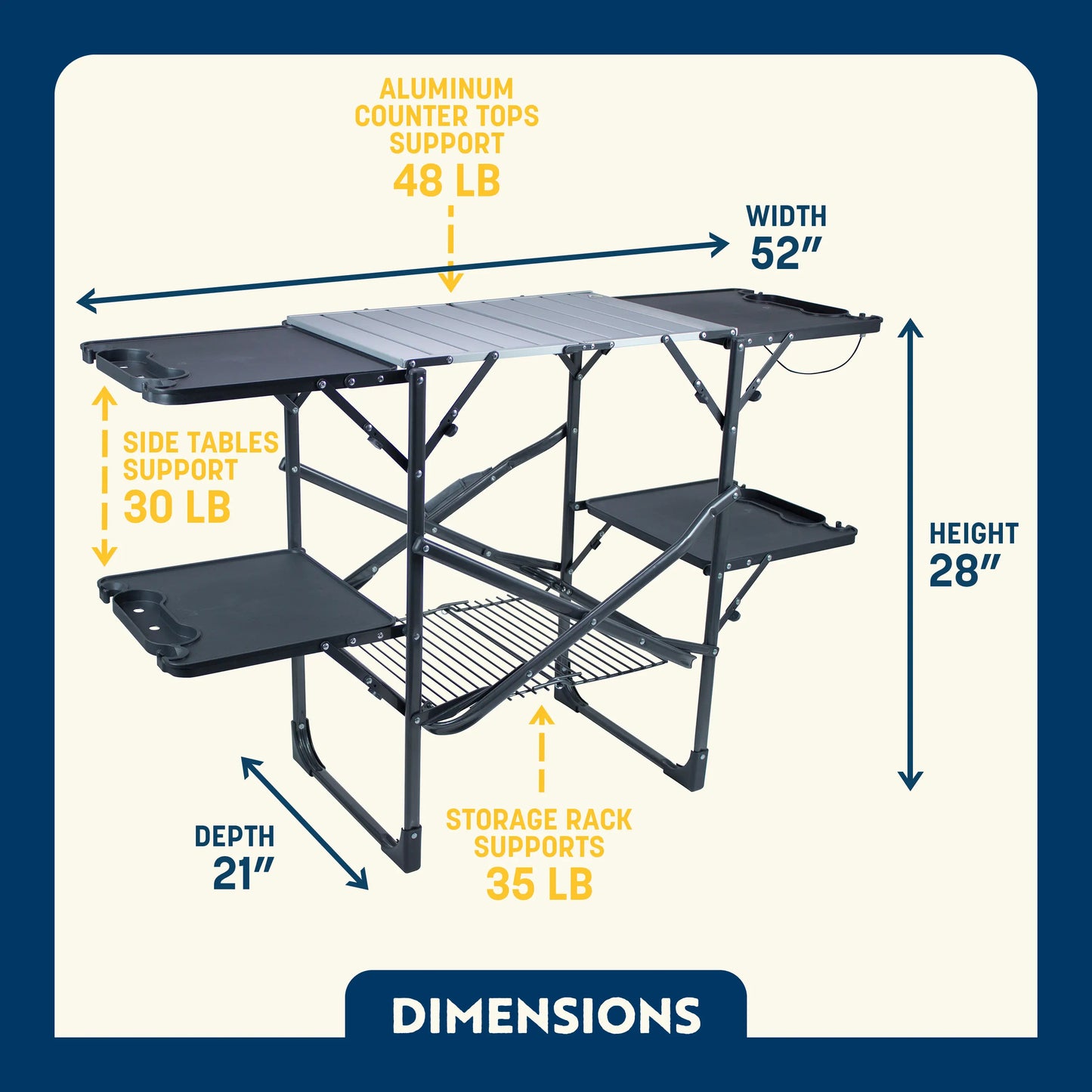 Slim-Fold Cook Station™ - Travel Ready
