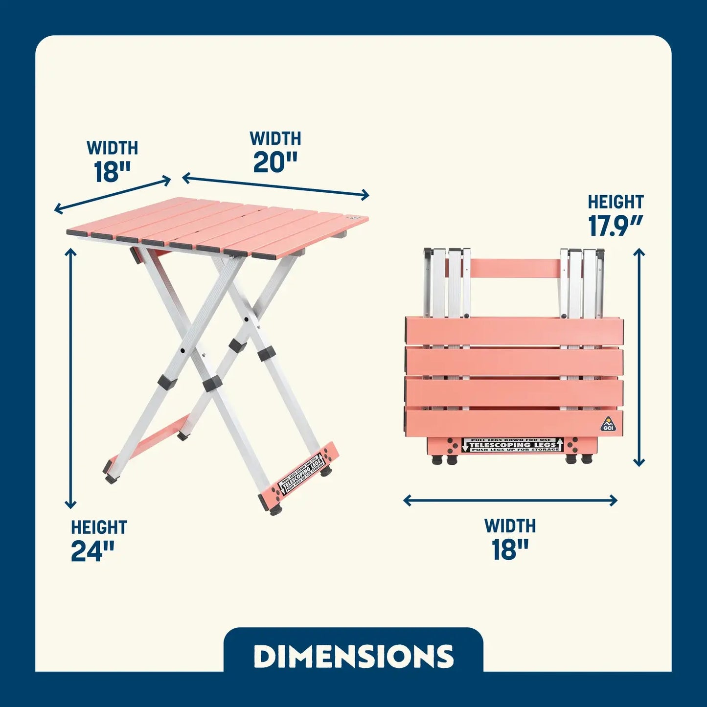 Compact Camp Table 20™ - Daily Set