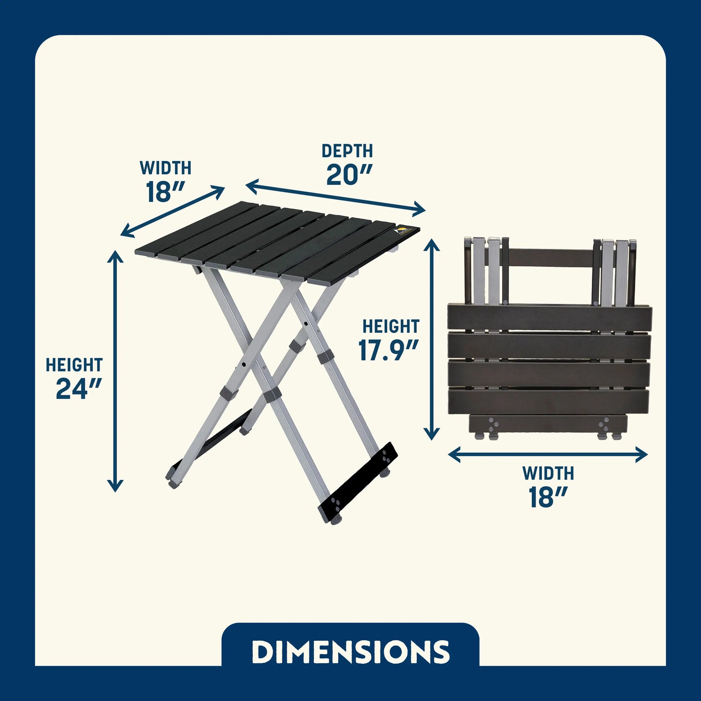 Compact Camp Table 20™ - Daily Set