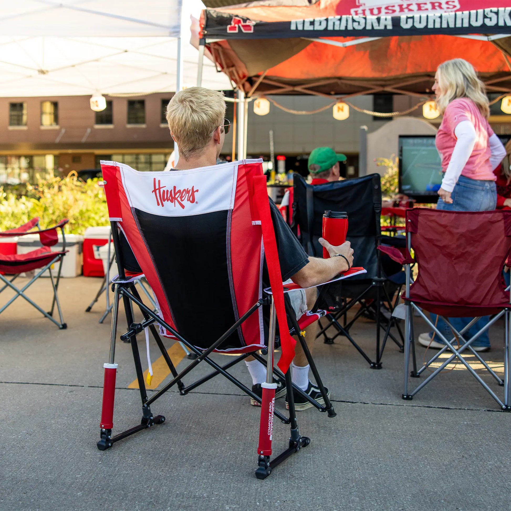 College Comfort Pro Rocker™ - Nebraska Cornhuskers - Essential Set
