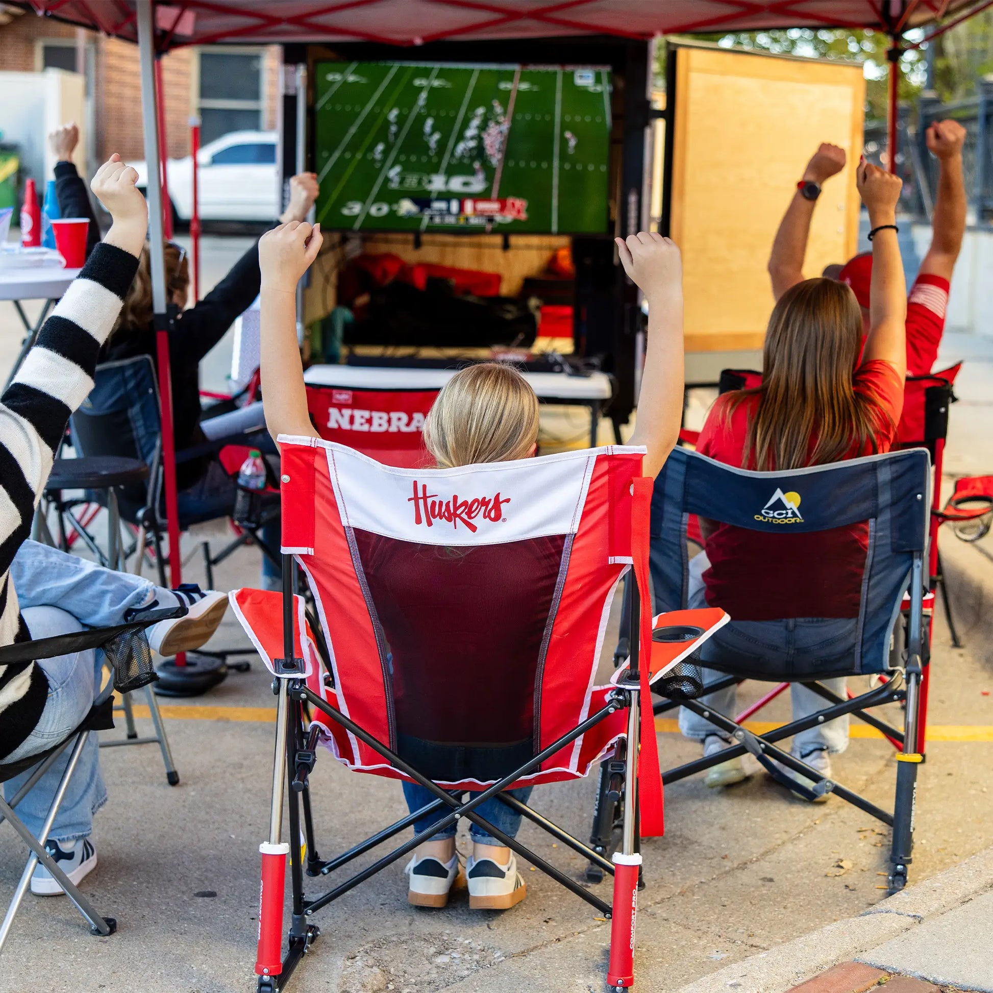 College Comfort Pro Rocker™ - Nebraska Cornhuskers - Essential Set