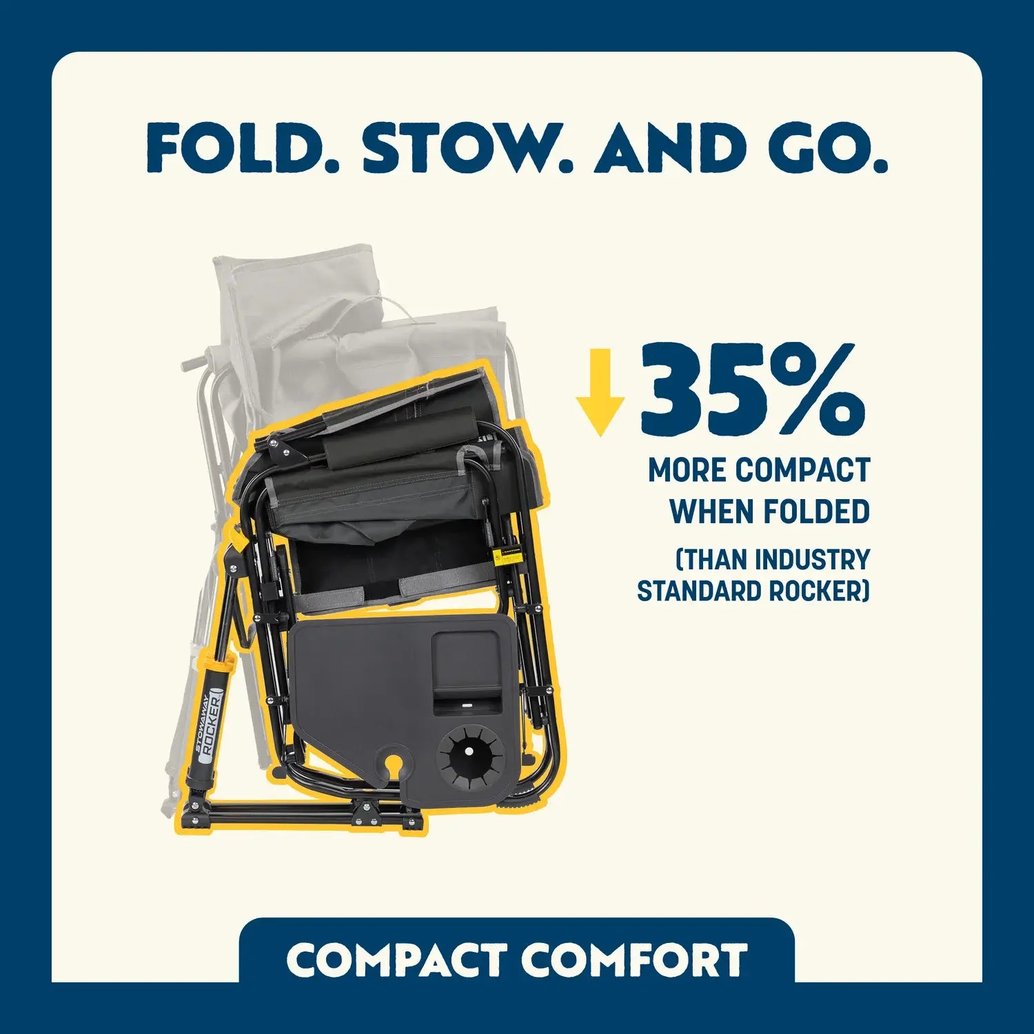 Stowaway Rocker™ with Side Table - Ready Routine