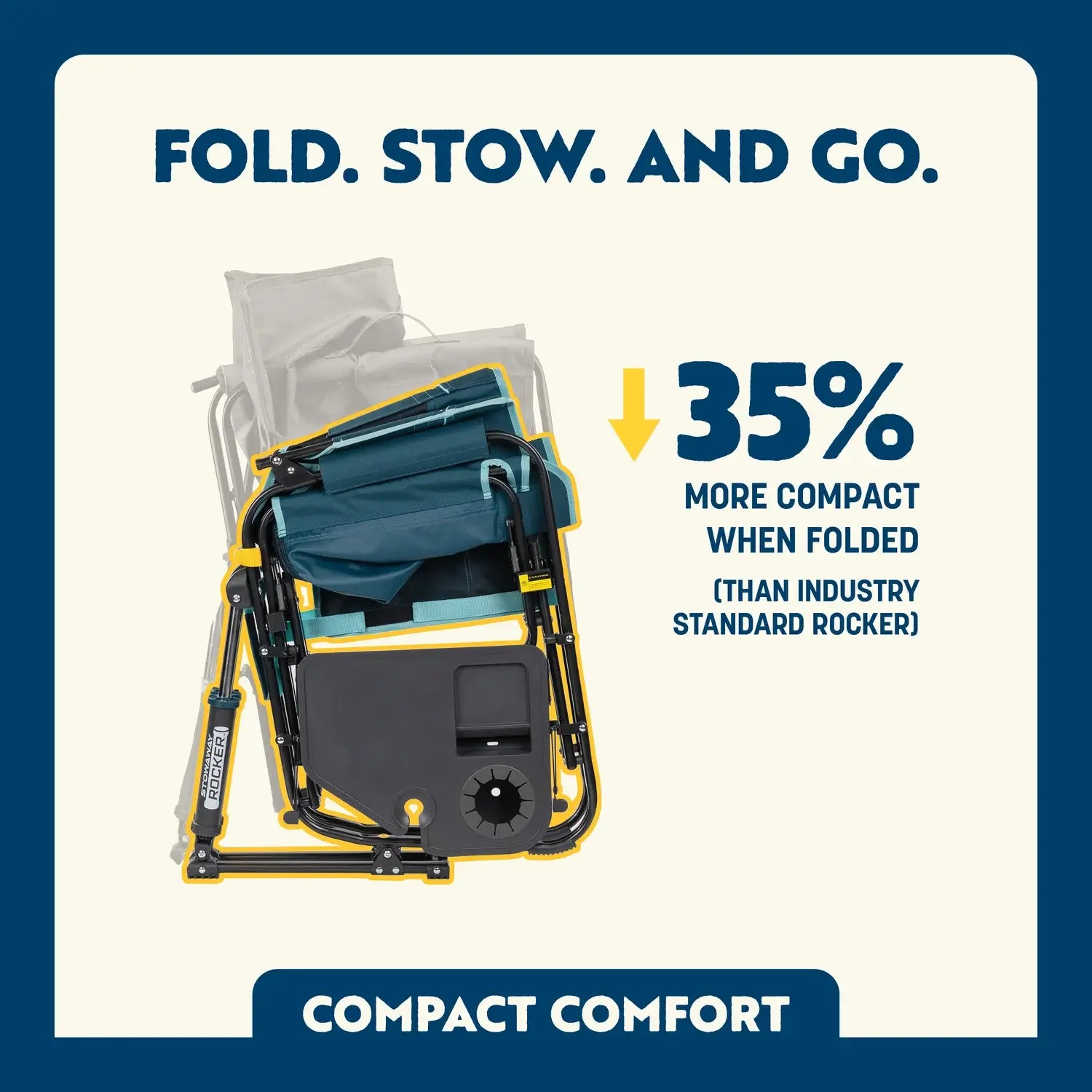 Stowaway Rocker™ with Side Table - Ready Routine