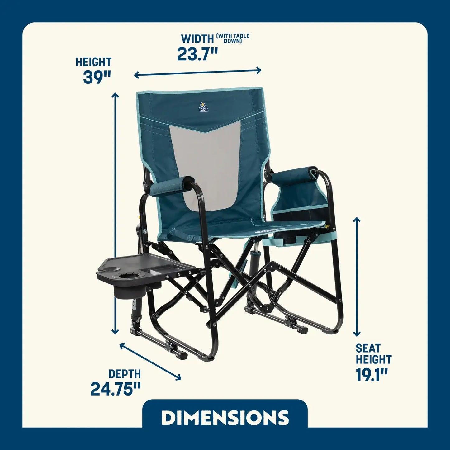 Stowaway Rocker™ with Side Table - Ready Routine