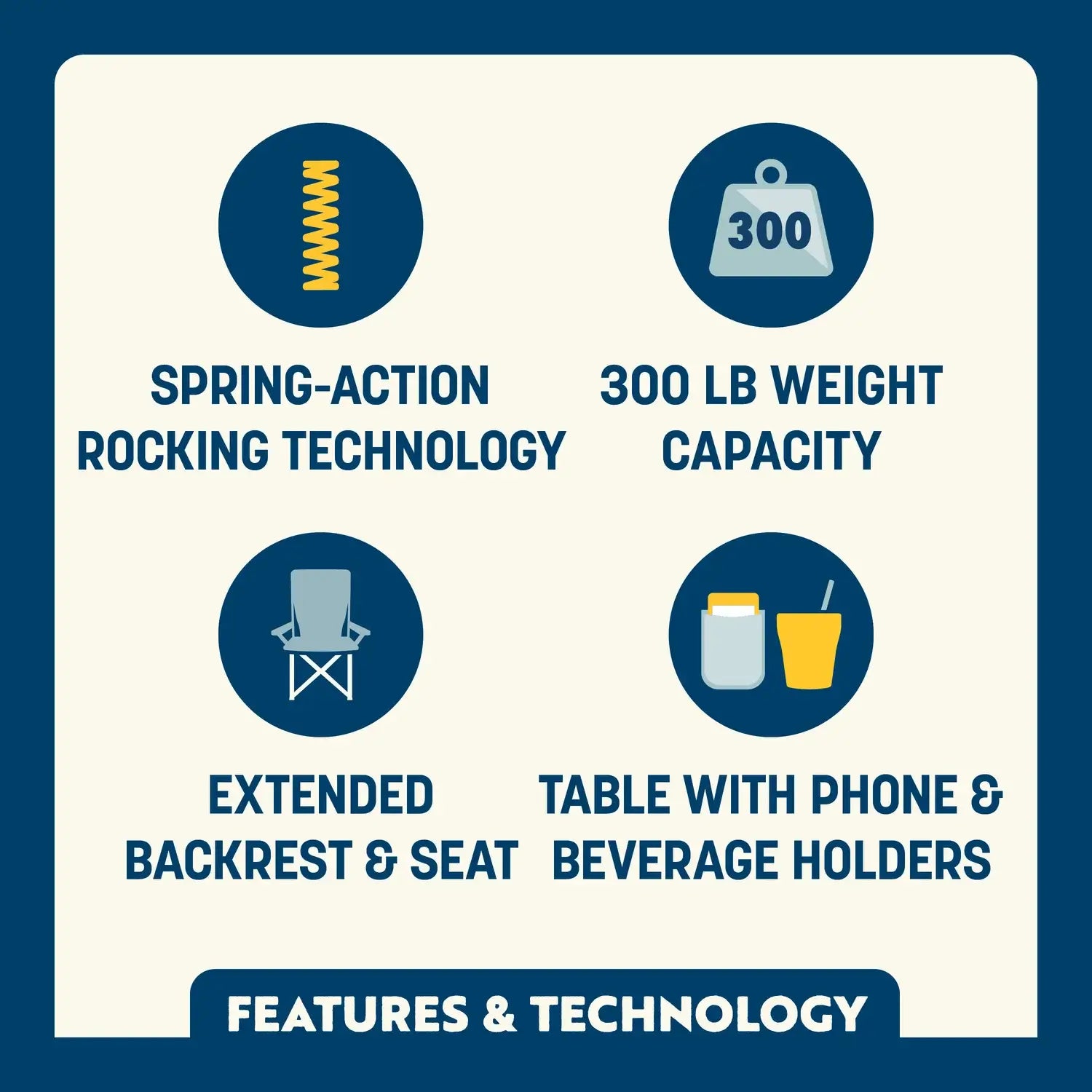 Stowaway Rocker™ with Side Table - Ready Routine